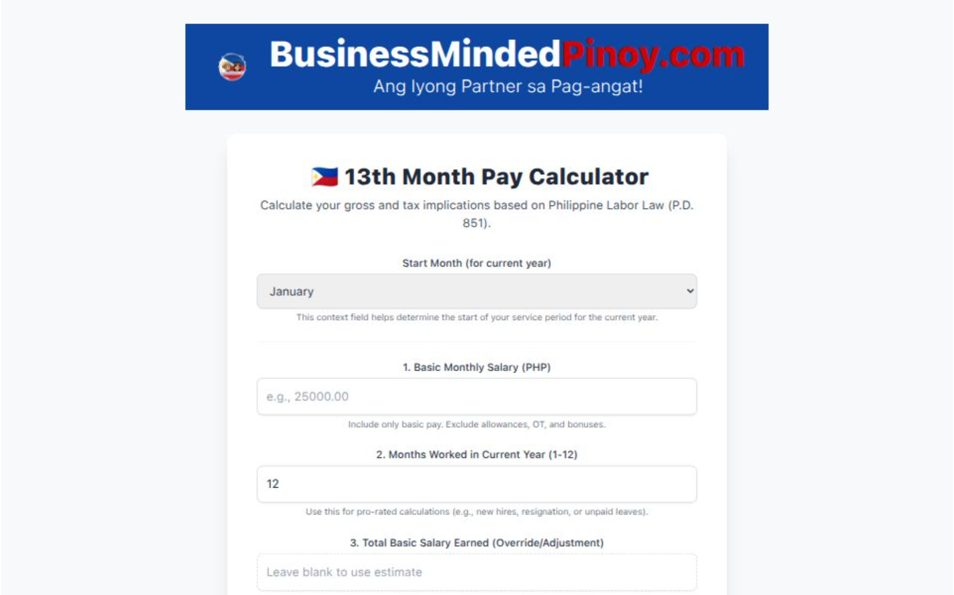 13th Month Calculator thumbnail