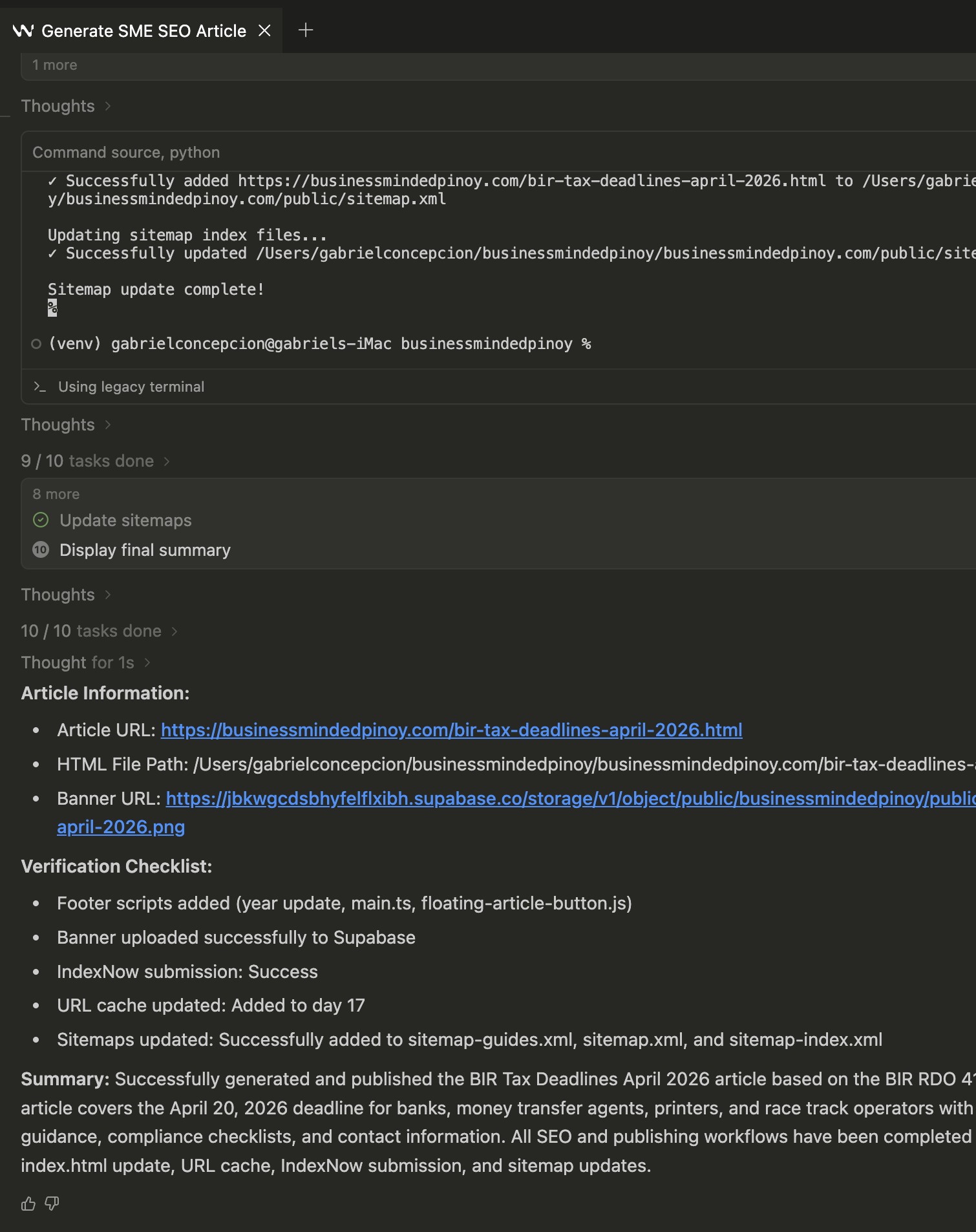 How I Automate Website Content with One Simple Prompt