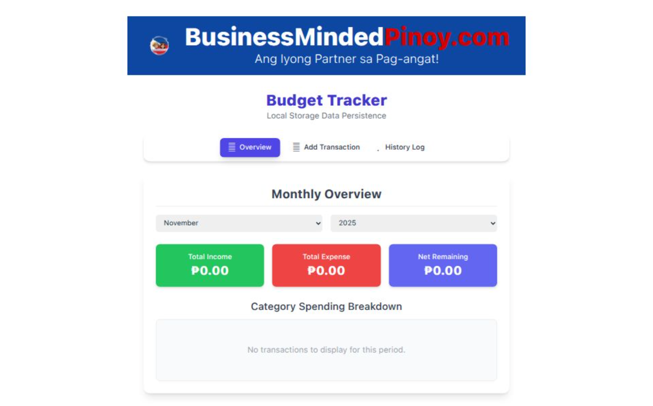 Budget Calculator thumbnail