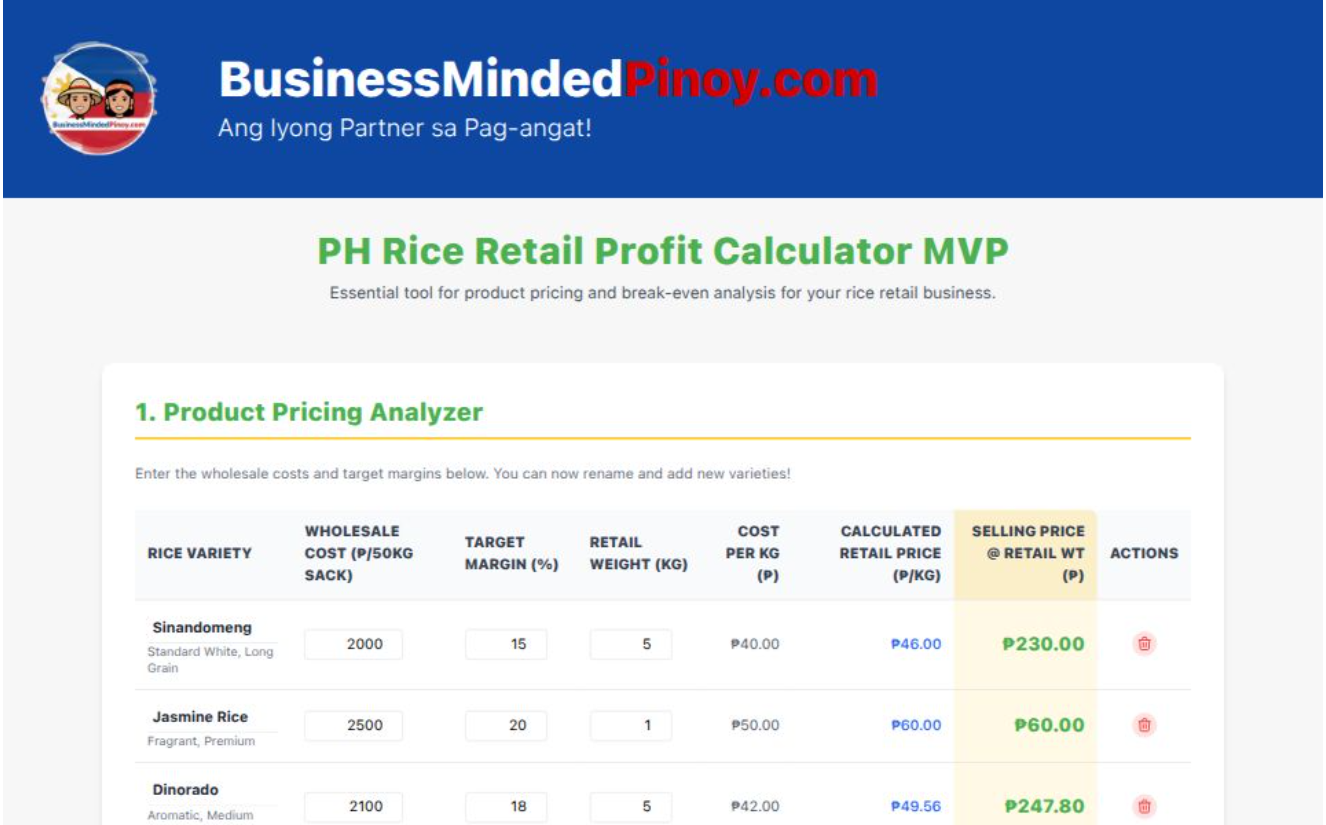 Rice Store Calculator thumbnail